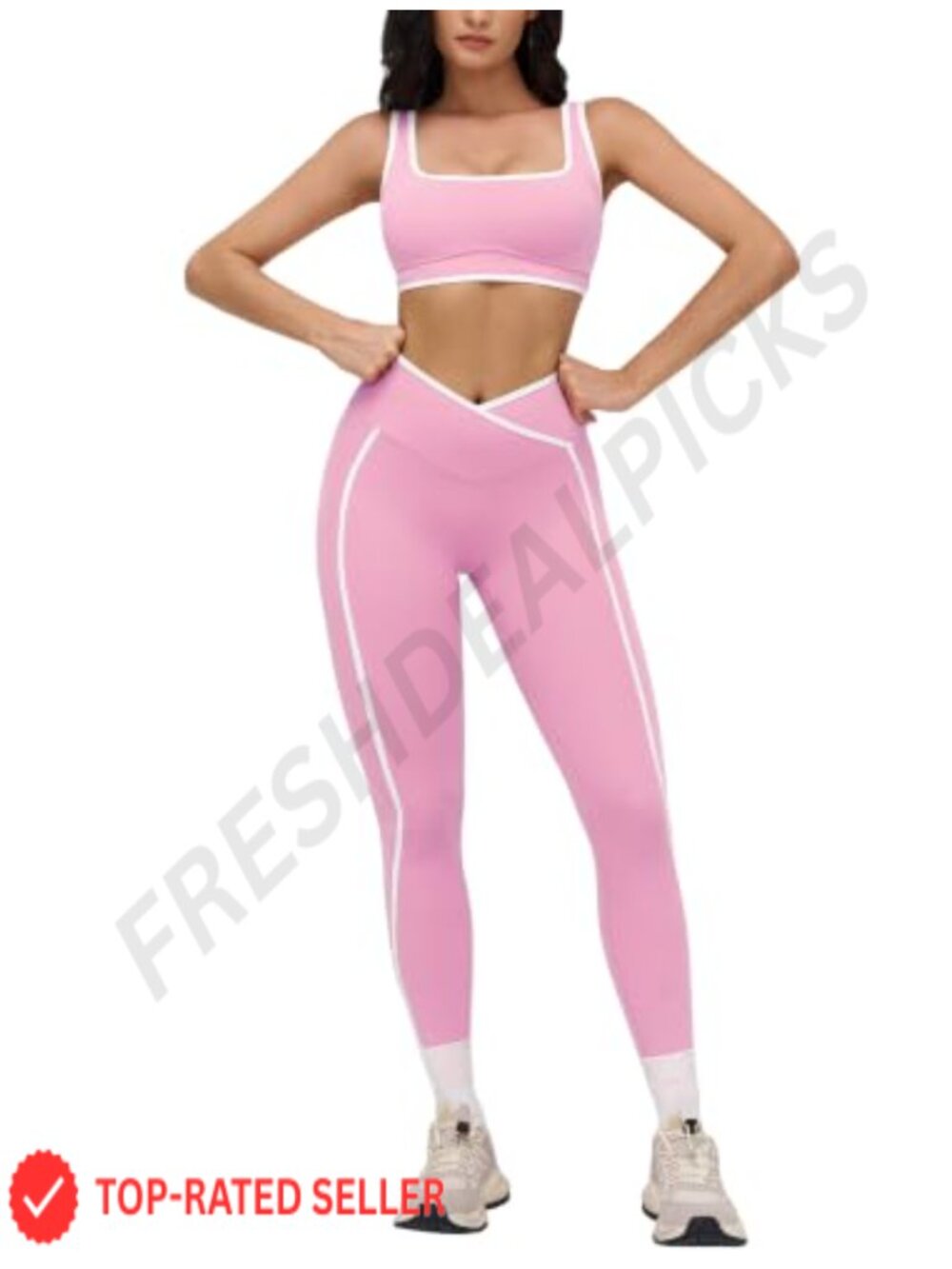 2 Piece Workout Set Sports Bra Leggings Women Yoga Gym Activewear